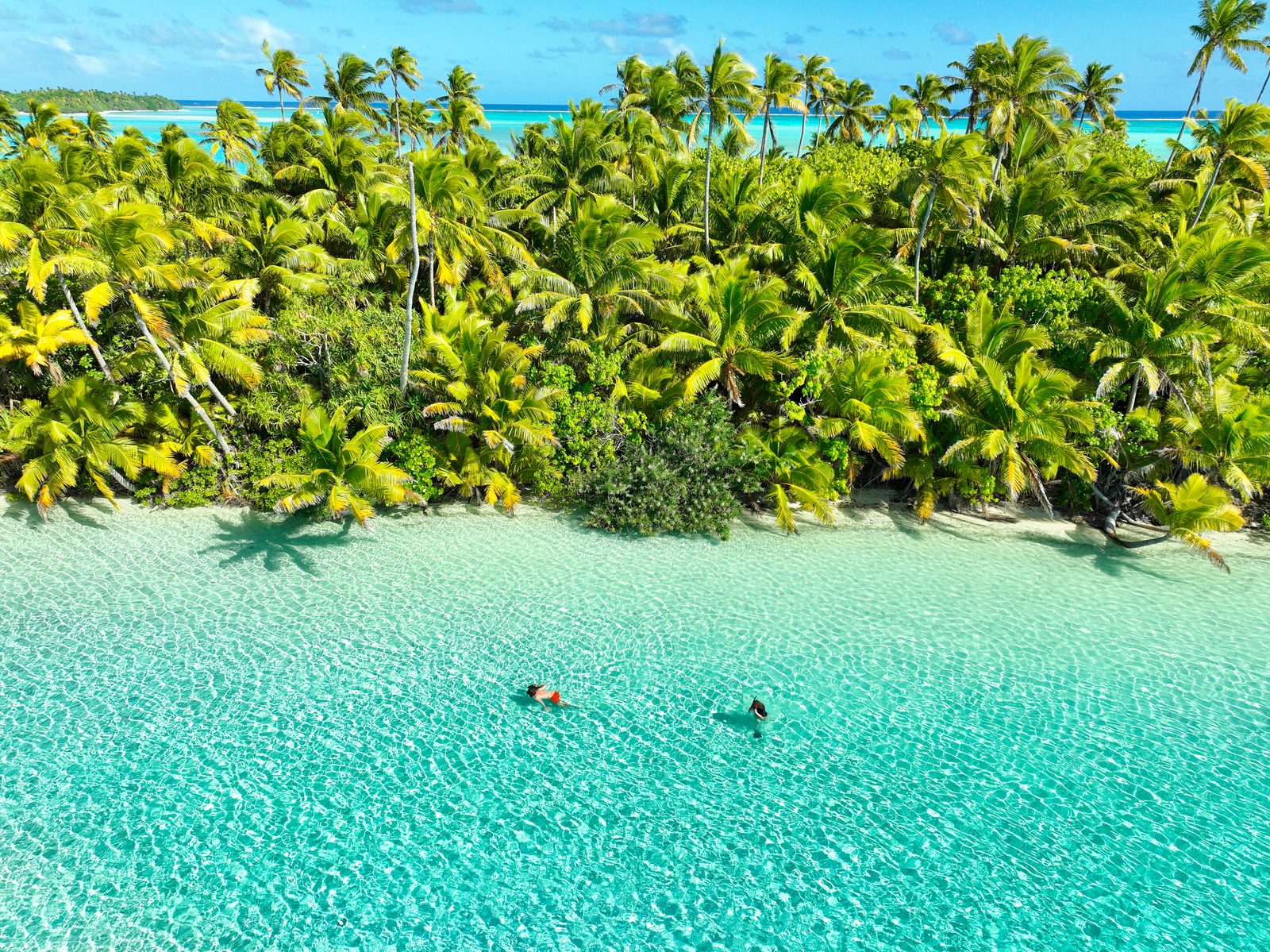 Snorkellers at One Foot Island